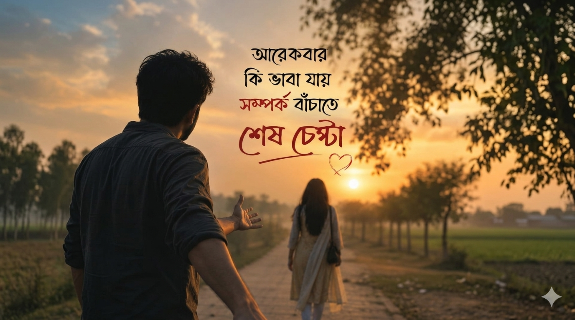 আরেকবার কি ভাবা যায়?  সম্পর্ক বাঁচাতে শেষ চেষ্টা