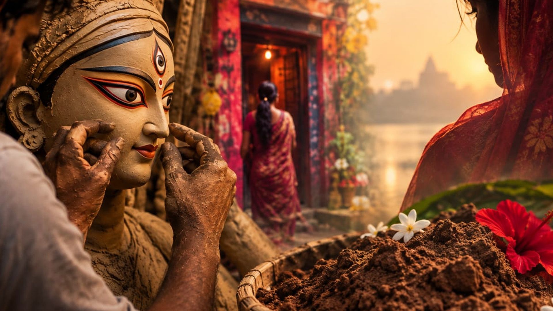 দেবীর প্রতিমায় পতিতালয়ের মাটি: শতাব্দীর লোকবিশ্বাস, নাকি সমাজের দ্বিচারিতার আয়না?