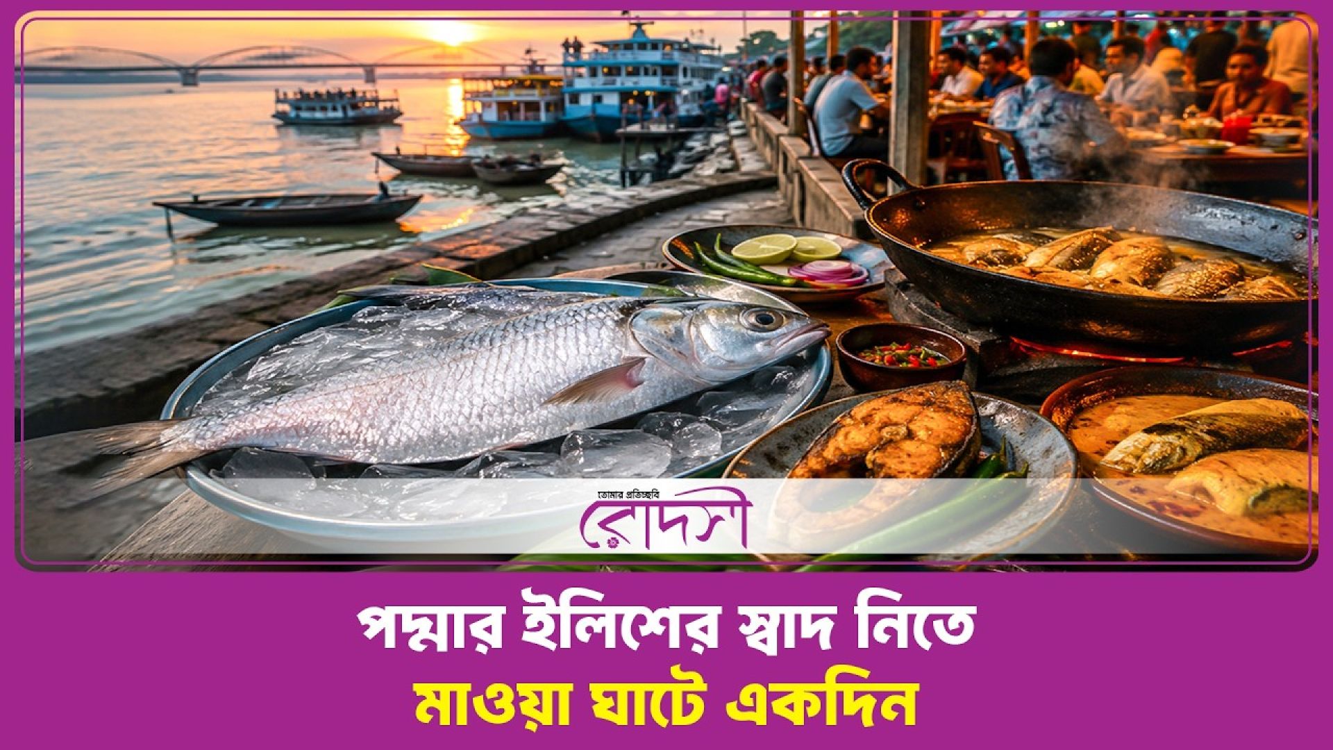 পদ্মার ইলিশের স্বাদ নিতে মাওয়া ঘাটে একদিন