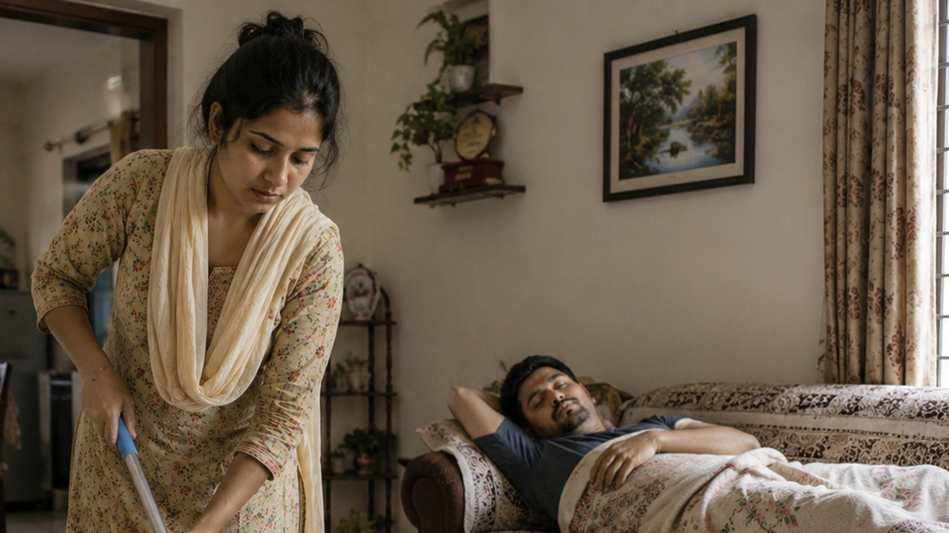 সকালটা শুরু হয় দশ রকম কাজ করে—ঘরের কাজ কী শুধুই নারীর?